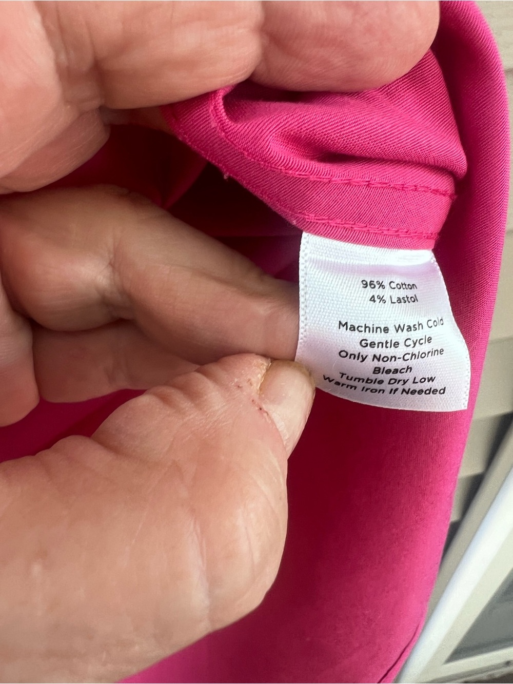 Talbots Fuchsia Button-Down Blouse - Picture 7 of 8